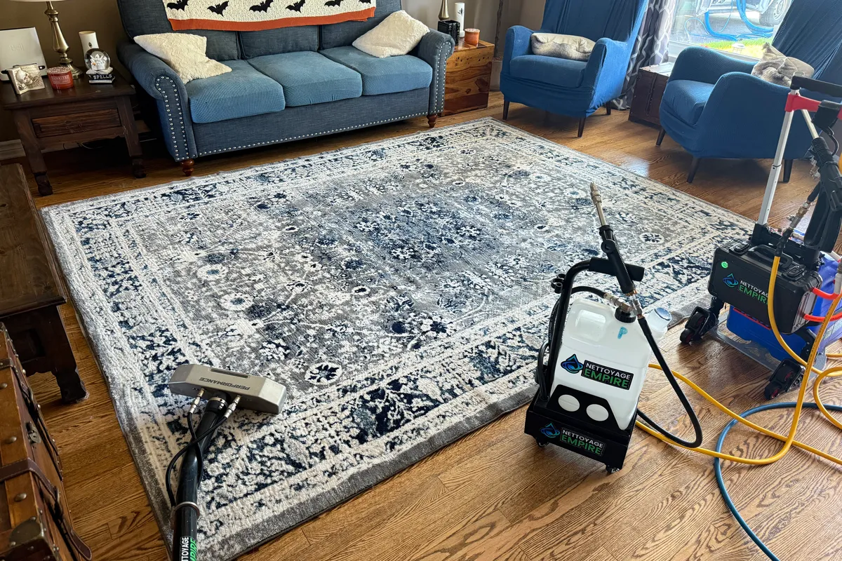 Nettoyage de tapis synthétique à domicile - Image 3