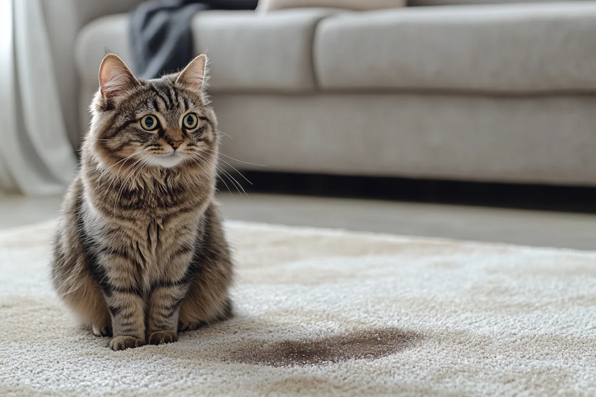 Eliminating cat urine odor on carpet — professional enzyme treatment by Empire Cleaning Group