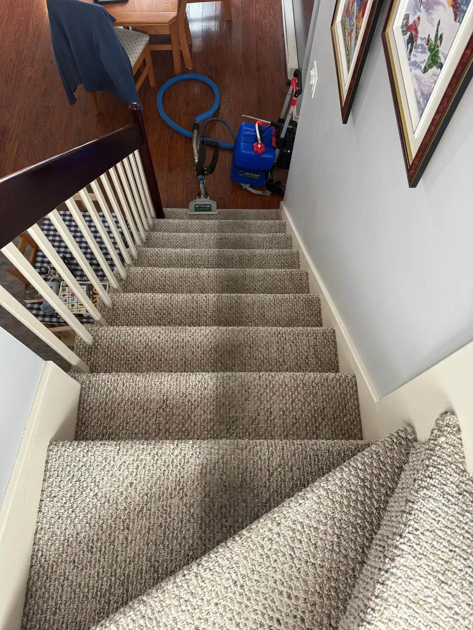 Avant-après nettoyage tapis Groupe Empire - Résultat professionnel