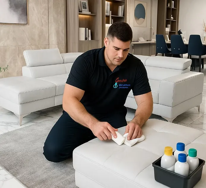 Nettoyage de meubles en cuir