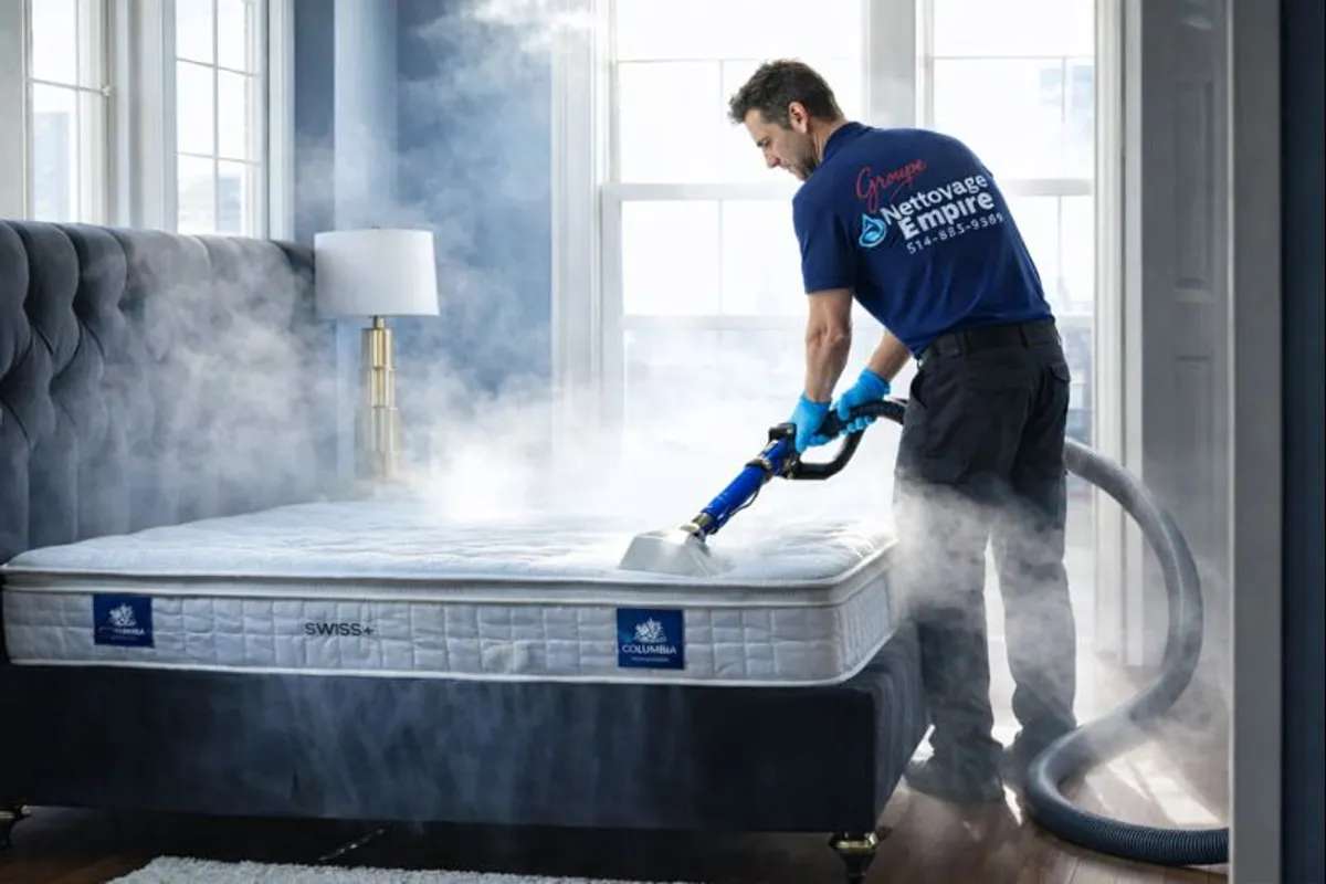 Service nettoyage matelas professionnel Laval - Groupe Empire