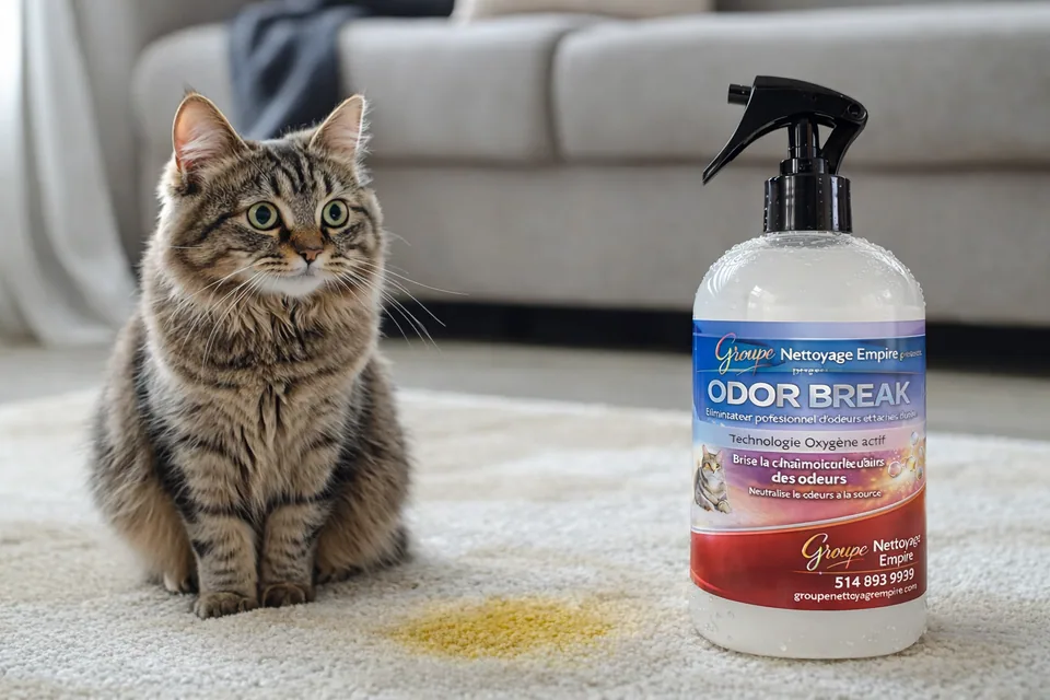 Odor Break — contexte animal de compagnie ; suivre le mode d'emploi et les consignes du fabricant