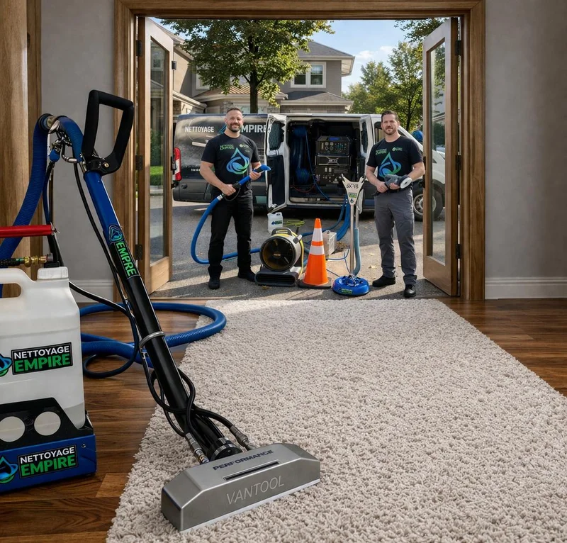 Camion-usine professionnel pour le nettoyage de tapis